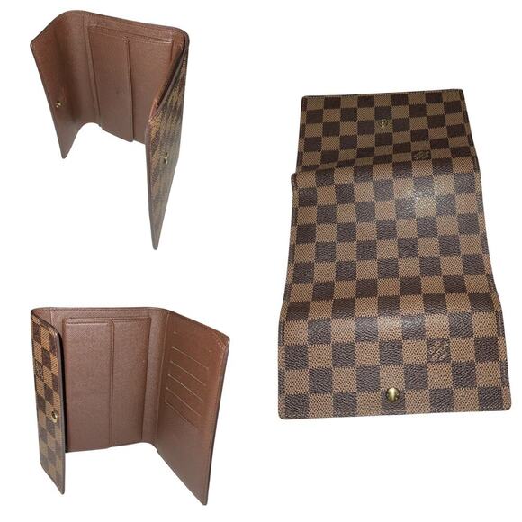 Louis Vuitton Damier Ebene Porte Tresor Wallet W/Box Dust Bag - Picture 8 of 16